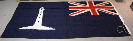 Early 20th century flag from the "Northern Lighthouse Board", the lighthouse authority of Scotland established in 1786.