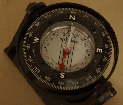 Mid 20th century Silva compass. Made in Sweden. 