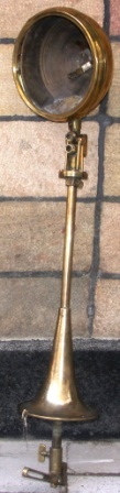 20th century adjustable brass searchlight (reflector missing)