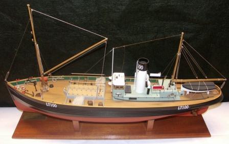 20th century built model depicting the wooden North Sea