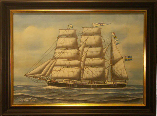 Magnus Huss-Wätö, Capt. E. Mattsson. Incl ship history.