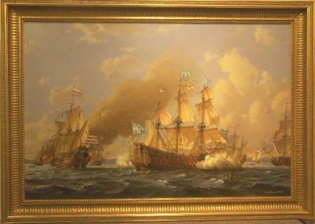 The Swedish royal ship Kronan engaged in the battle against the Danish and Dutch fleets on May 26 1676.