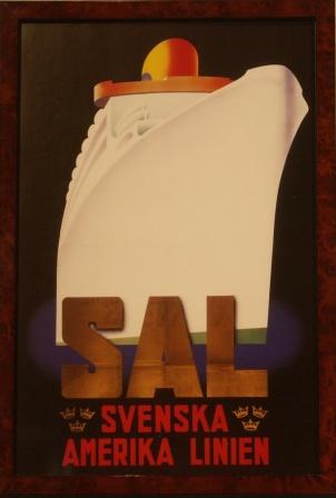SAL (Swedish American Line) poster