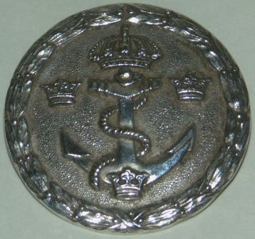 Early 20th century silver badge from the Royal Swedish Navy. 