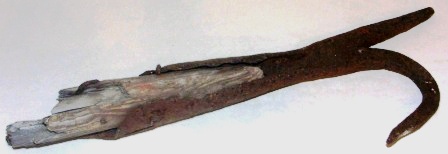 Late 19th century hand-forged pike pole