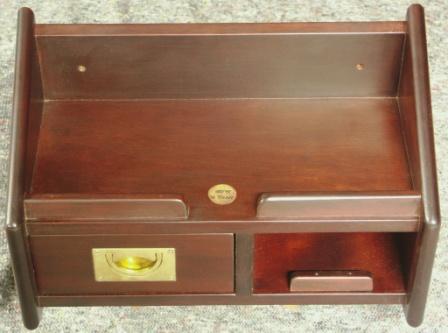 Wall-mounted bedside cabinets in mahogany from the Italian liner M/N G. Verdi. Incl drawer with brass handle.