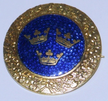 Mid 20th century badge fromSAL (Swedish American Line)