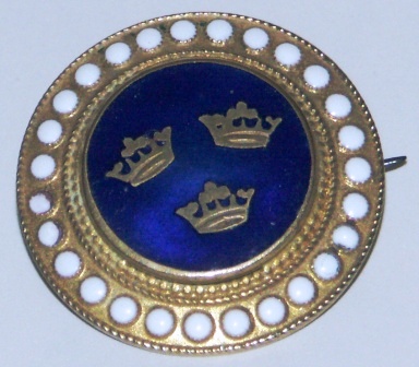 Mid 20th century badge fromSAL (Swedish American Line)