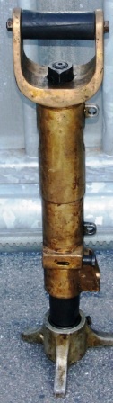 Bolt-gun in brass and metal marked CCCP No 037. Made in the Soviet Union/USSR in 1946. 