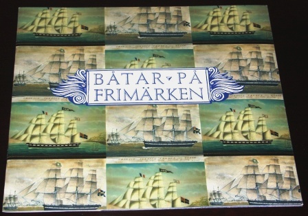 Collection of boats on stamps, published by the Royal Swedish Post. Incl summary in English and German.