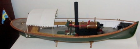 20th century built steam-powered wooden sloop NORA. Complete with individually built and functional steam engine. 