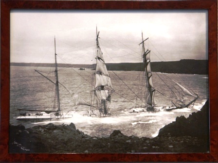 The barque GUNVOR stranded 1912 on Black Head, Lizard 