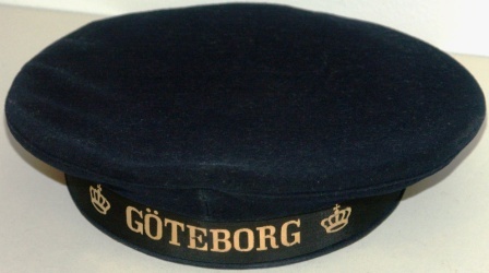 20th century Swedish Navy cap from the corvette Göteborg. 