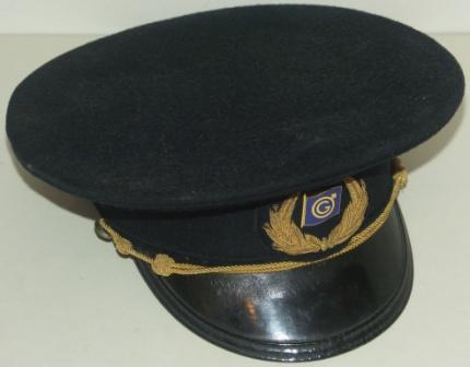 20th century merchant Navy Officer's cap from the Swedish shipping company GRÄNGES REDERI AB. 