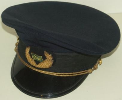 20th century merchant Navy Officer's cap from the Swedish shipping company WALLENIUS LINES. 