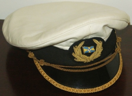 20th century merchant Navy Officer's cap from the Swedish shipping company TRELLEBORGS ÅNGFARTYGS AB.