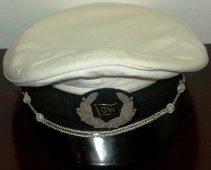 20th century merchant Navy Officer's cap from the Swedish shipping company WALLENIUS LINES.