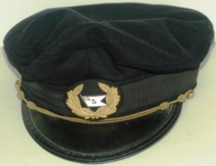 20th century merchant Navy Officer's cap from the Swedish shipping company REDERI AKTIEBOLAGET SVEA.