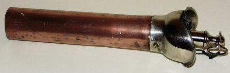 20th century detachable copper/stainless speaking/voice tube.