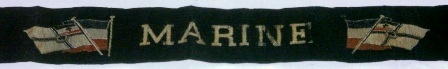 Early 20th century cap ribbon from the Imperial German Navy. 