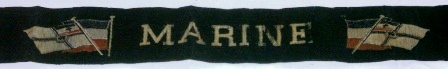 Early 20th century cap ribbon from the Imperial German Navy.
