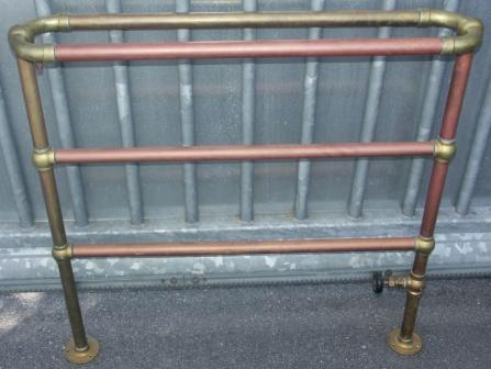 20th century brass and copper radiator.