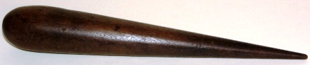 Early 20th century fid (used for rope-work) made of teak