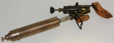 Early 20th century gasoline driven solding iron. Made of copper brass and metal. Original Barthel No 301-1.