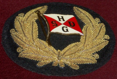 Early 20th century badge from the German shipping company Hamburg Südamerikanische Dampfschifffahrts-Gesellschaft (HSDG). 