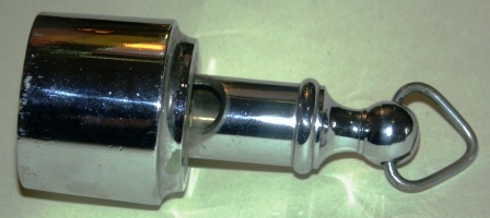 20th century chrome-plated voice tube-whistle.