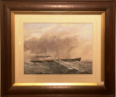 The White Star four-masted passenger and mail steamer OCEANIA built 1871