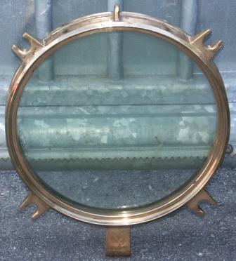 20th century brass porthole lid