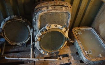 Early 20th century portholes. 