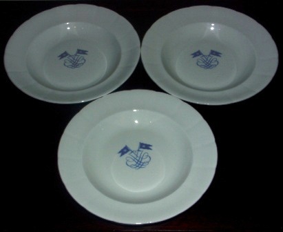Course Dish Nautical Memorabilia History Decorative Plate Silver Plated Plate Art Deco Dish German Berndorf United American Lines