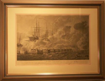 BATTLE OF COPENHAGEN. 19th Century engraving.