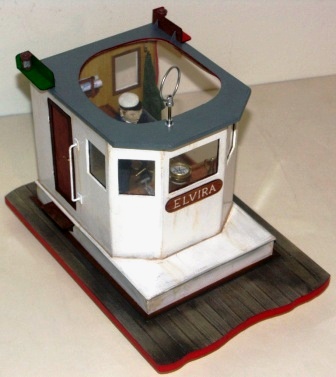 20th century model depicting skipper Gösta in the wheelhouse