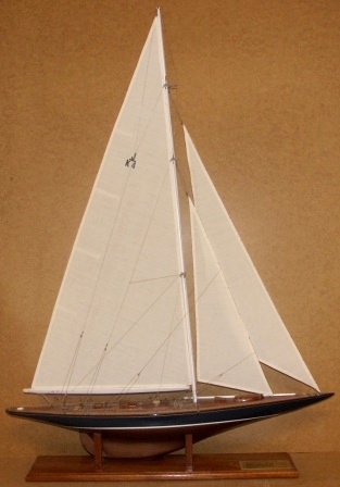 20th century built model depicting the ENDEAVOUR, built 1934 by Camper & Nicholson. Scale 1:50. 