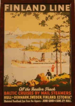 Depicting Finnish F.Å.A. (Finska Ångfartygs Aktiebolaget) mail-steamers