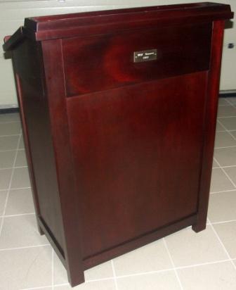 Head-waiters desk in mahogany from M/S Campana 1929. Folding top-leaf, drawer & double door