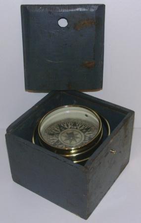 Robson Maker English Magnifying Lens On A Brass Stand - Antique