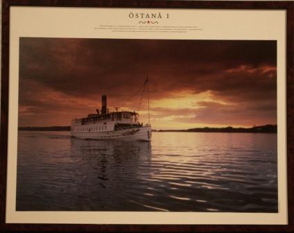 Depicting the Swedish archipelago-steamer ÖSTANÅ I, built in 1906