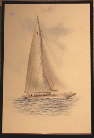 Depicting the J-Yacht RANGER 1937