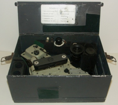 German WWII Sold-Libellensextant KM-2. Made by C. Plath, Hamburg. In original metal case. 