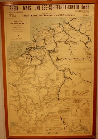 The water transportation system of Belgium, Netherlands, North-west Germany and North-east France. Published by Seghers, Antwerp for Rhein-, Maas-, und See-schiffahrtskontor GmbH. 